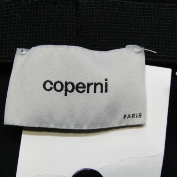 NEW COPERNI Jean Light Blue/Black Size 4 Hybrid Flare Denim Trousers Buckles - Picture 3 of 10